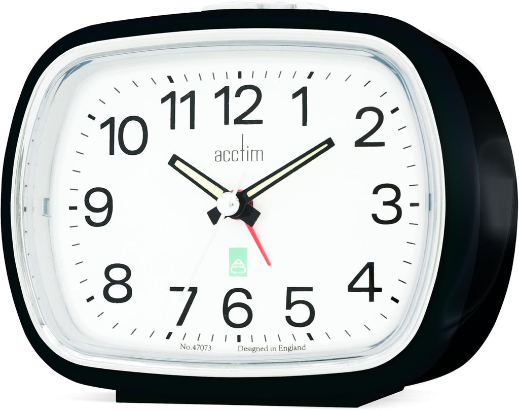 Acctim Camille Alarm Clock Black