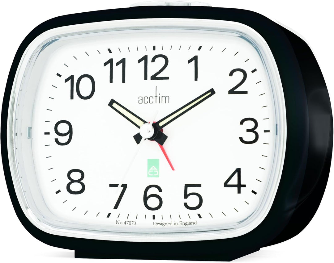 Acctim Camille Alarm Clock Black