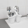 Beldray 4 Compartment Cutlery Drainer / Desk Tidy White