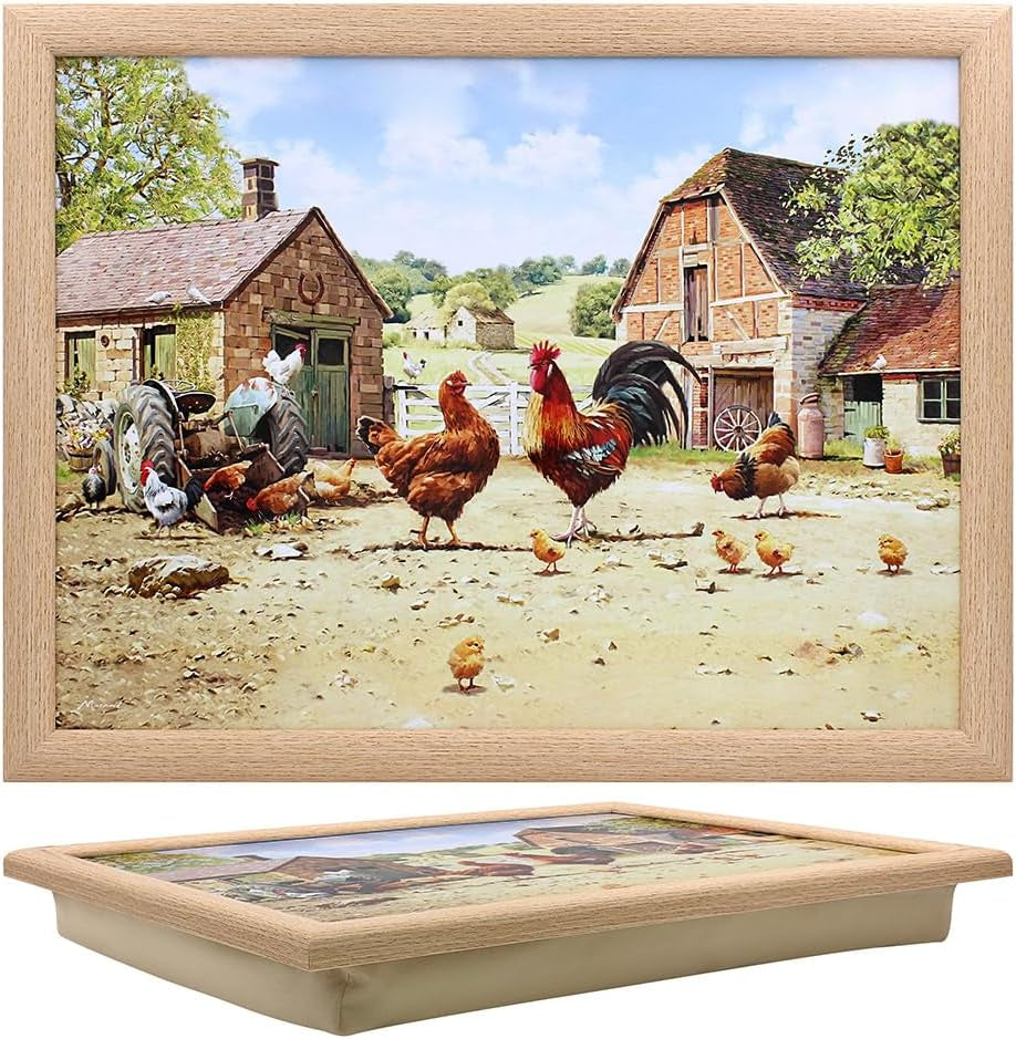 Lesser & Pavey Cockerel & Hen Laptray