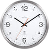 Acctim Atomik 30Cm Wall Clock Non-Ticking Radio Controlled Titanium