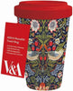 Museums & Galleries 400ml Reusable Travel Mug - William Morris Strawberry Thief Design
