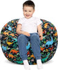 Dinosaur Black Kids Bean Bag Chair