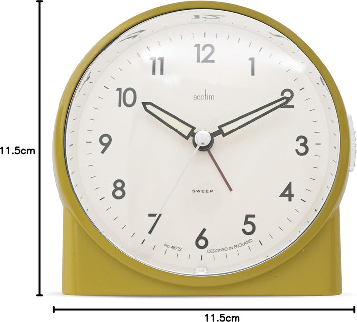 Acctim Arlo Non-Ticking Alarm Clock Heather 16375