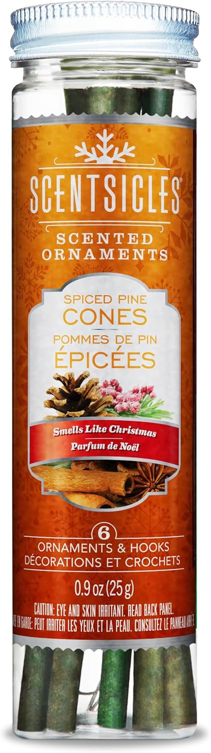 Scentsicles Christmas Scent Sticks - Pack of 6 Spiced Pine Cone
