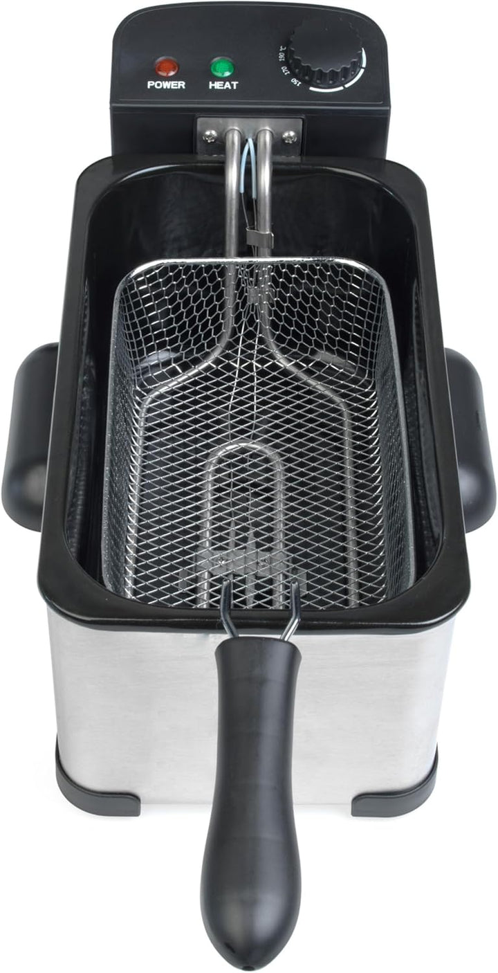 Progress 3L Deep Fat Fryer - Silver