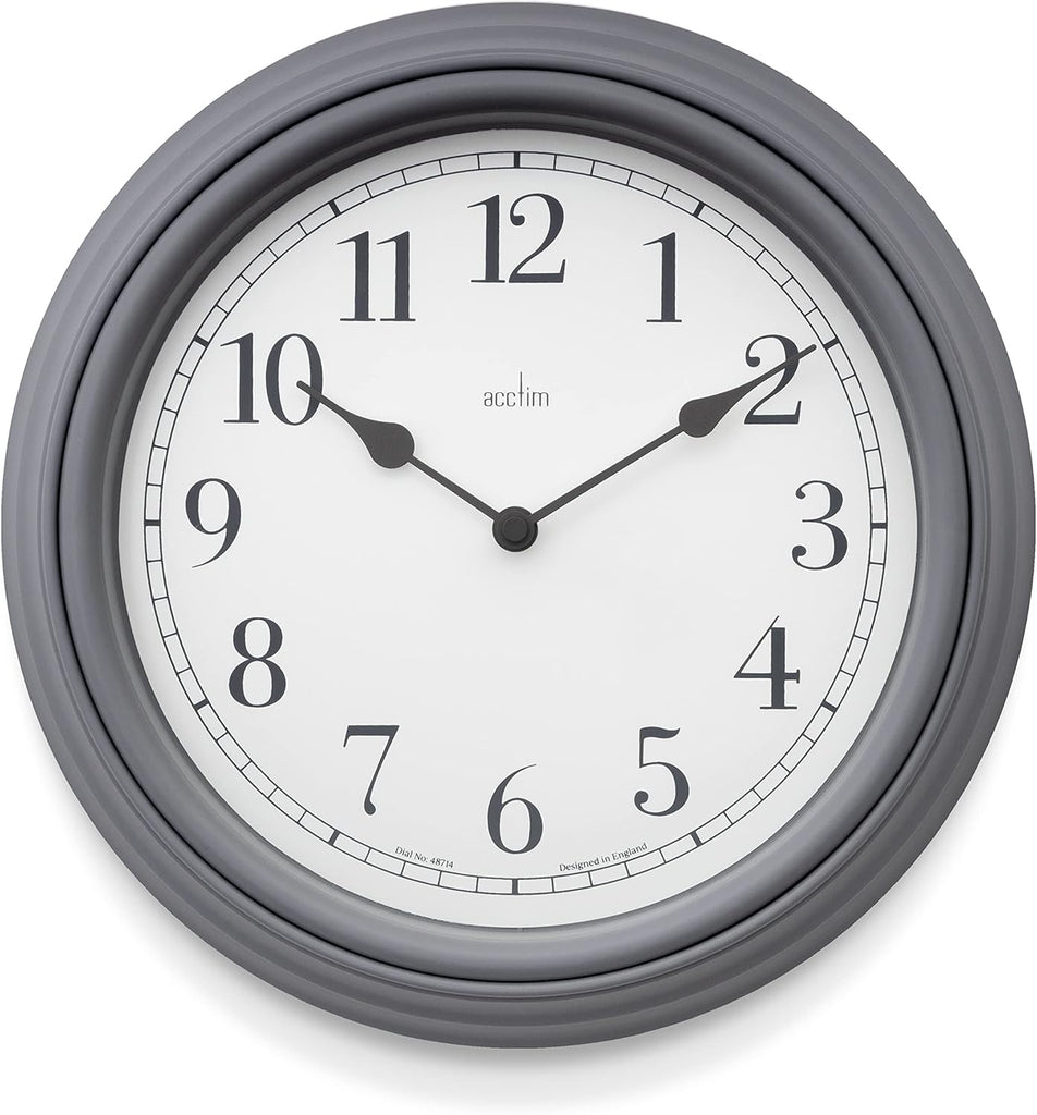 Acctim Devonshire 28cm Wall Clock Grey 22717*