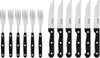 Russell Hobbs Steak Knife and Fork set 12pcs Black