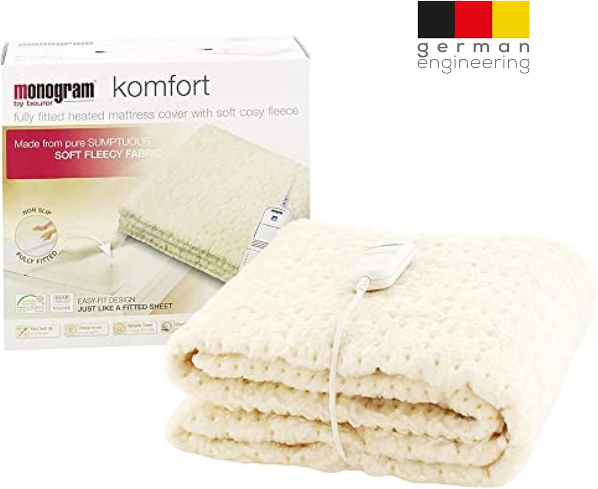 Monogram Komfort fitted heated mattress cover