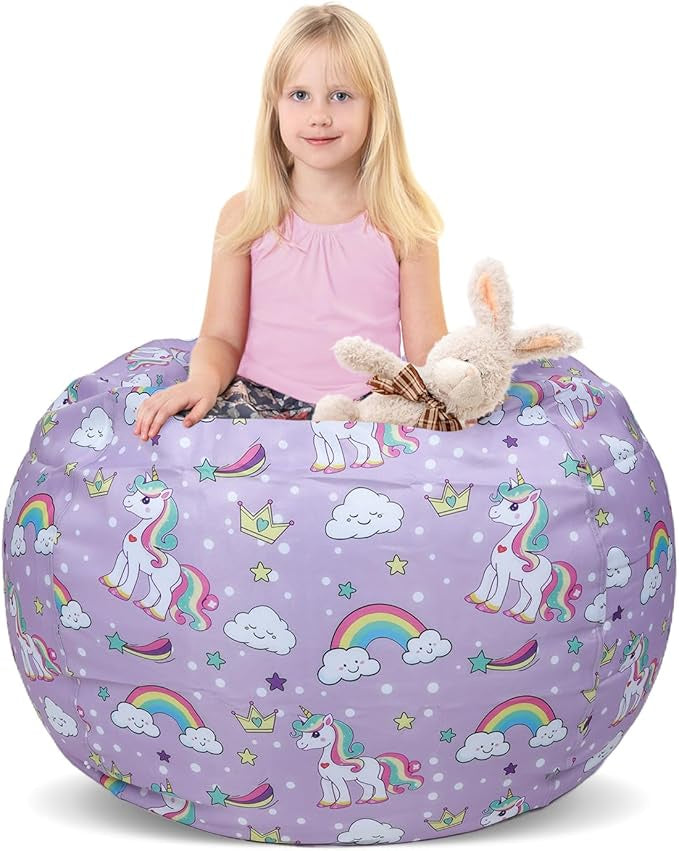 Unicorn Rainbow Kids Bean Bag Chair