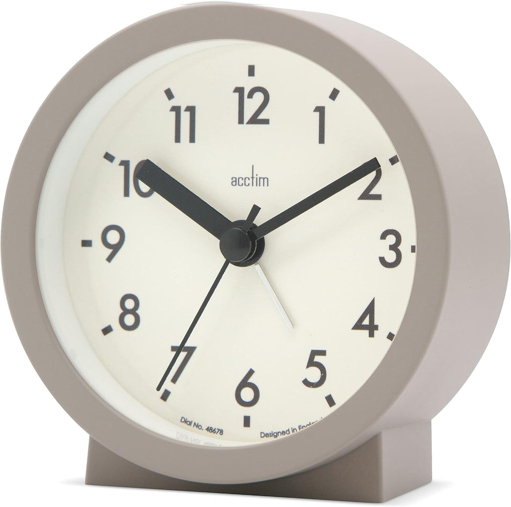 Acctim Gaby Small Alarm Clock Mocha