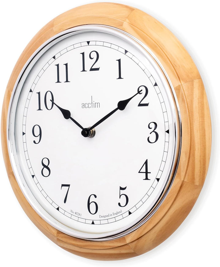 Acctim Winchester Wall Clock 31.5cm Light Wood