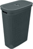 Addis Faux Hessian Slim 40 litre Laundry Hamper