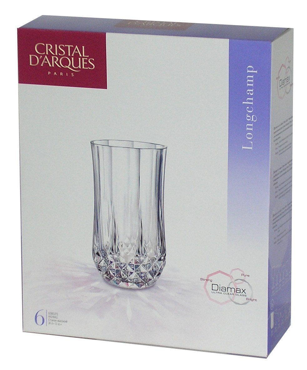 Cristal D'Arques Longchamp Highball Tumbler Set, Set of 6, 36cl