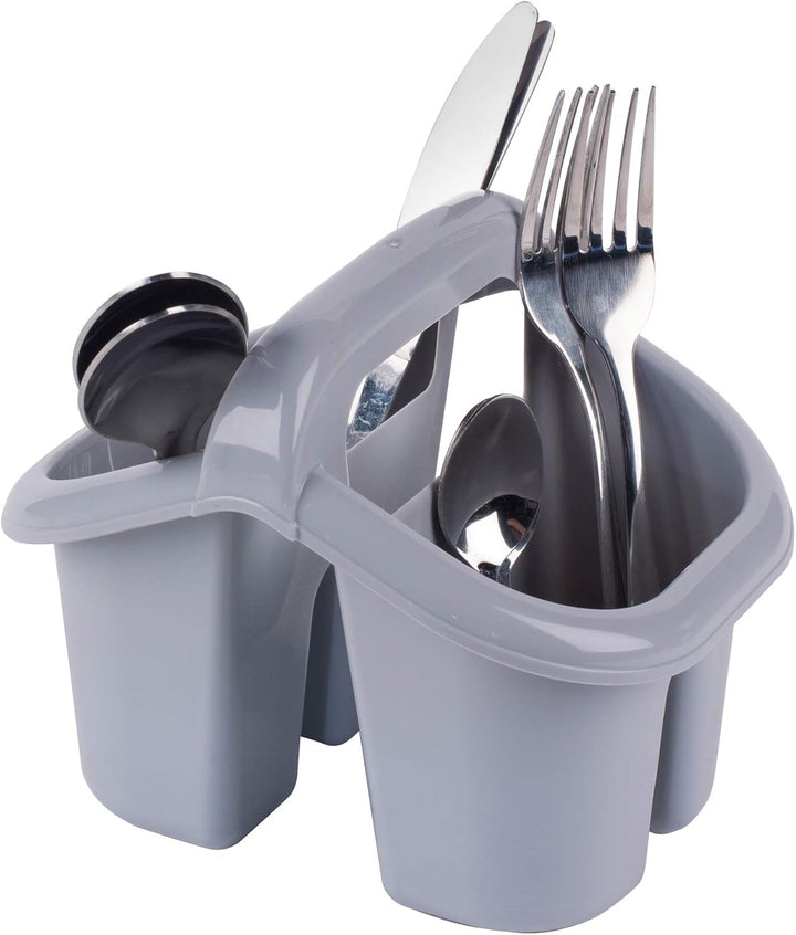 Beldray 4 Compartment Cutlery Drainer / Desk Tidy Grey