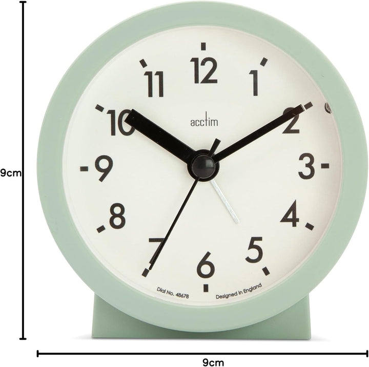 Acctim Gaby Small  Alarm Clock Cool Mint