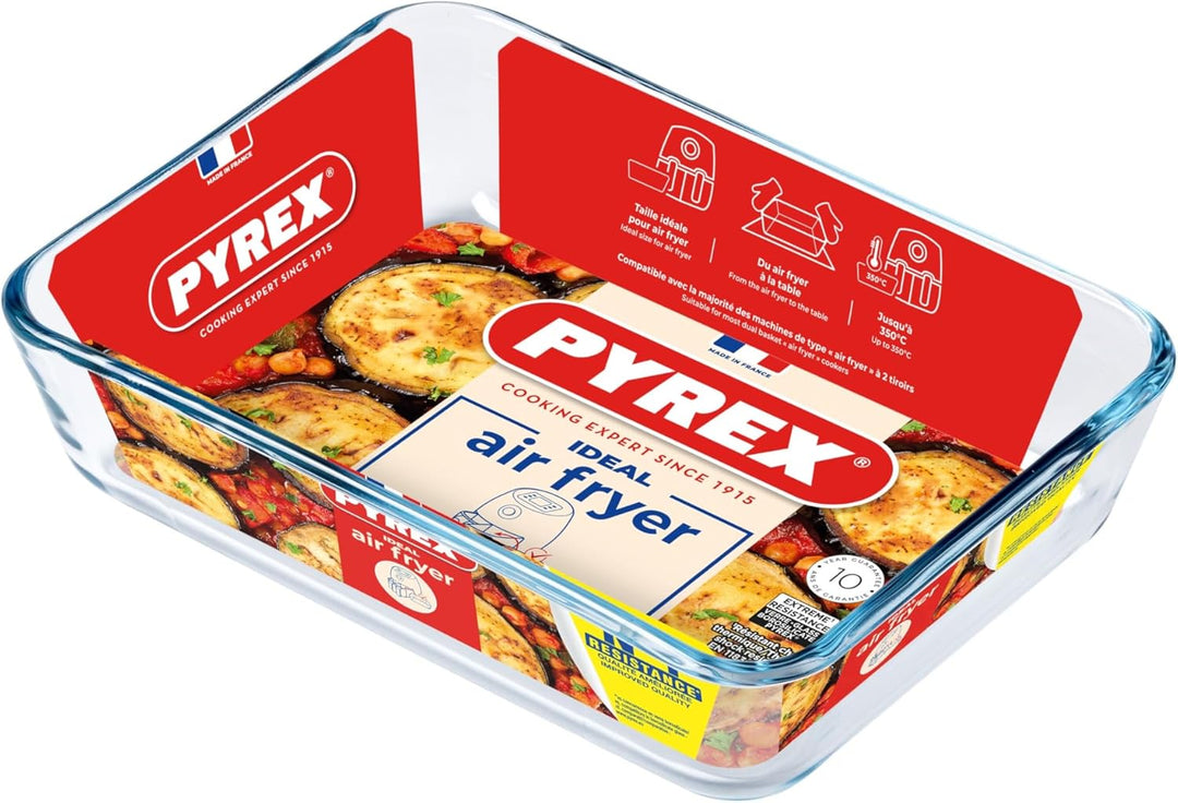 Pyrex Airfryer 0.8L Rectangular Dish
