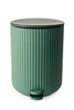 Berkeley Green Pedal Bin with Bamboo Lid