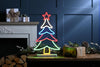 43cm Neon Flex Christmas Tree Light Sign with Star