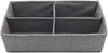 4 Section Drawer Divider / Organiser 36x18x10cm - Grey
