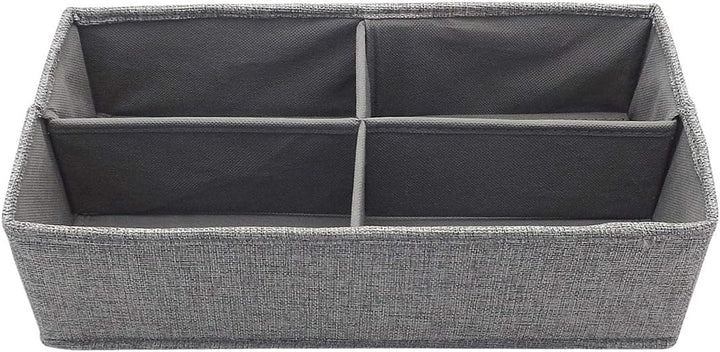 4 Section Drawer Divider / Organiser 36x18x10cm - Grey