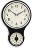 Acctim Kitchen Timer Wall Clock Black
