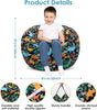 Dinosaur Black Kids Bean Bag Chair
