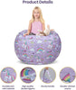 Unicorn Rainbow Kids Bean Bag Chair