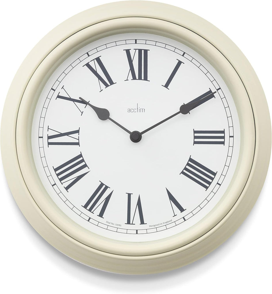 Acctim Devonshire 28cm Wall Clock Cream 22712*