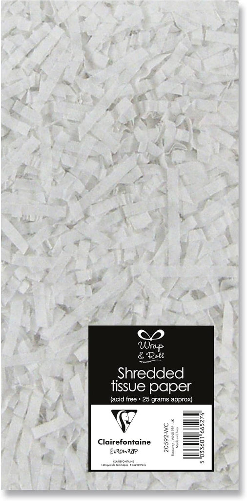White Shredded Tissue Paper 20g