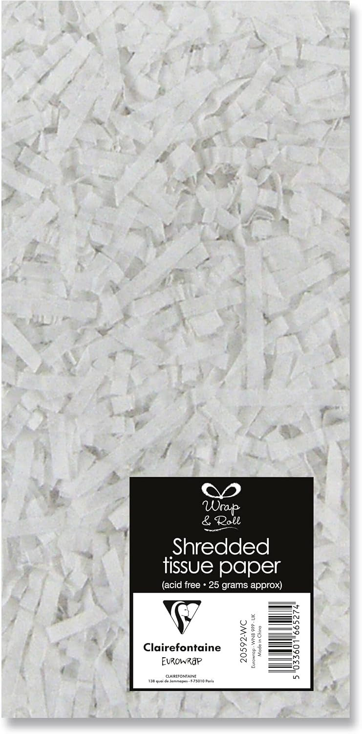White Shredded Tissue Paper 20g