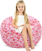 Pink Hearts Kids Bean Bag Chair