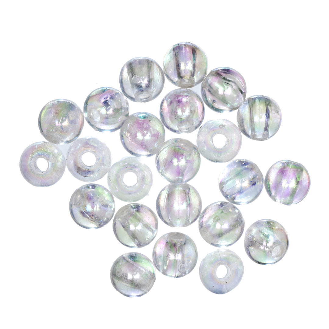 Beads: Plated: 8mm: Aurora: 20