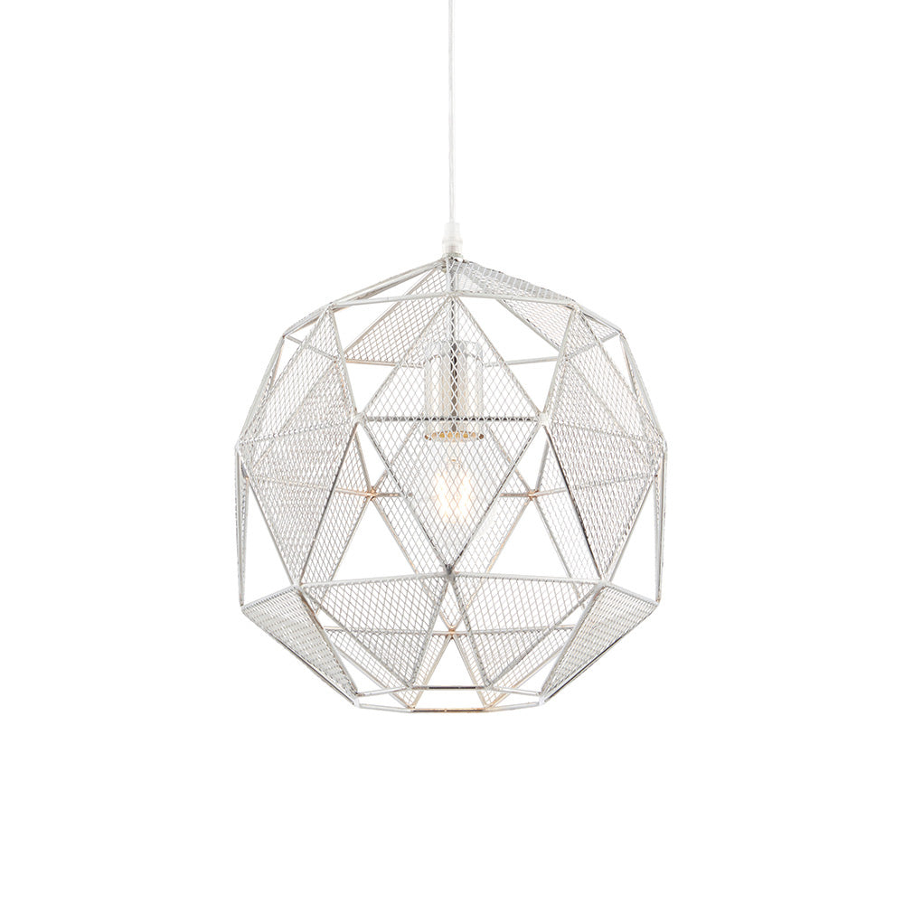 Armour Pendant Shade Chrome Effect (Instore) RRP £75