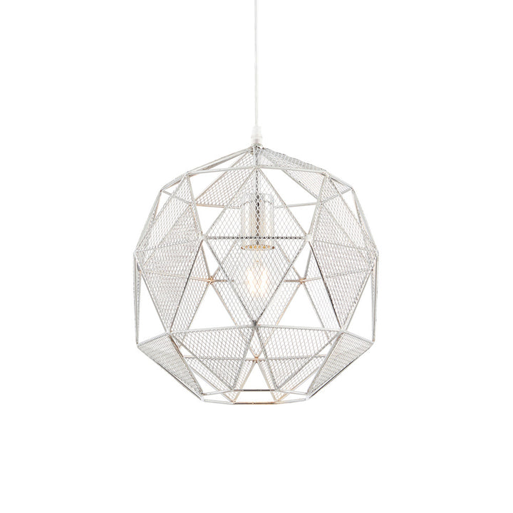 Armour Pendant Shade Chrome Effect (Instore) RRP £75