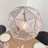 Armour Pendant Shade Chrome Effect (Instore) RRP £75