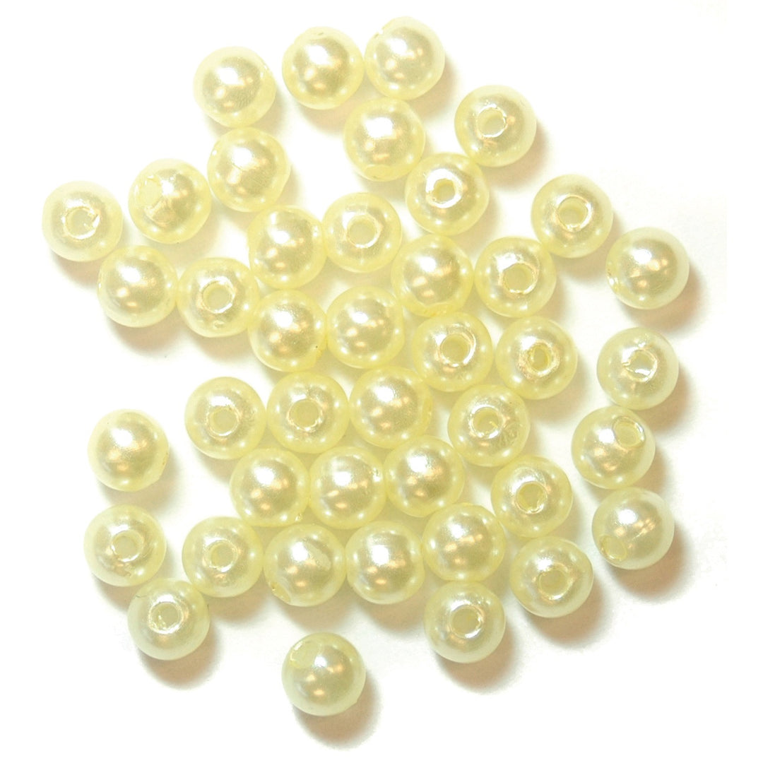 Beads: Pearl: 5mm: Cream: 40