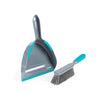 Beldray Antibac Dustpan & Brush Set – Grey/Turquoise