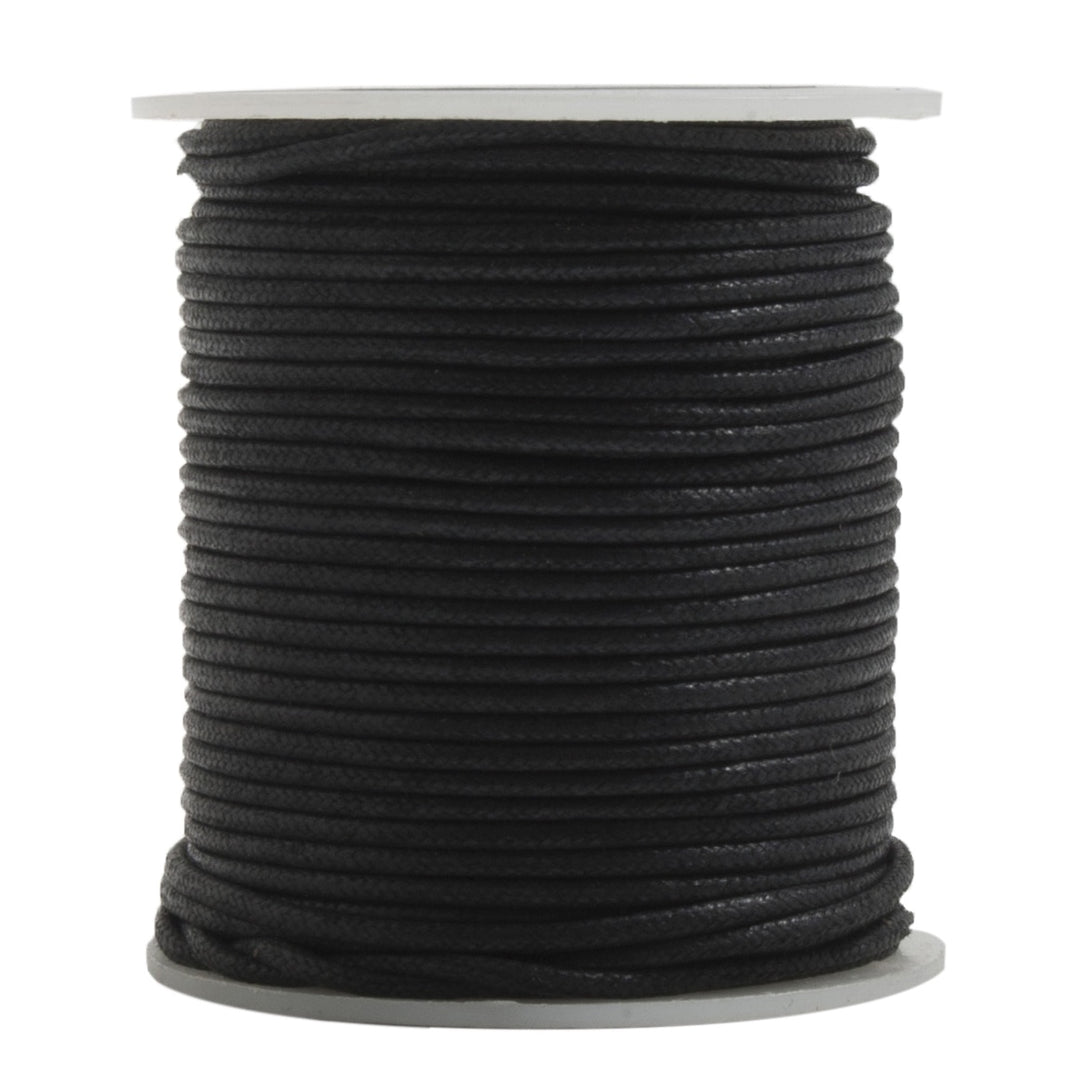 Thonging: 2mm: Black Sold by the Metre