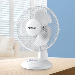 SupaCool Oscillating Desk Fan  9in