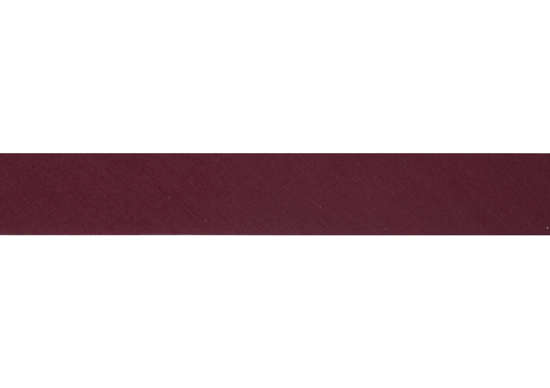 Trim: Bias Binding: Polycotton: 16mm: Wine Sold By The Metre