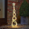 Three Kings 100cm Opalight Starbelisk Cone Christmas Tree with Star..