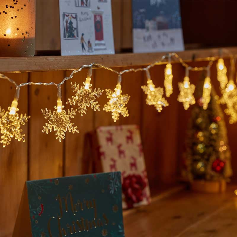 Three Kings SnoFlake String Lights - Set of 20