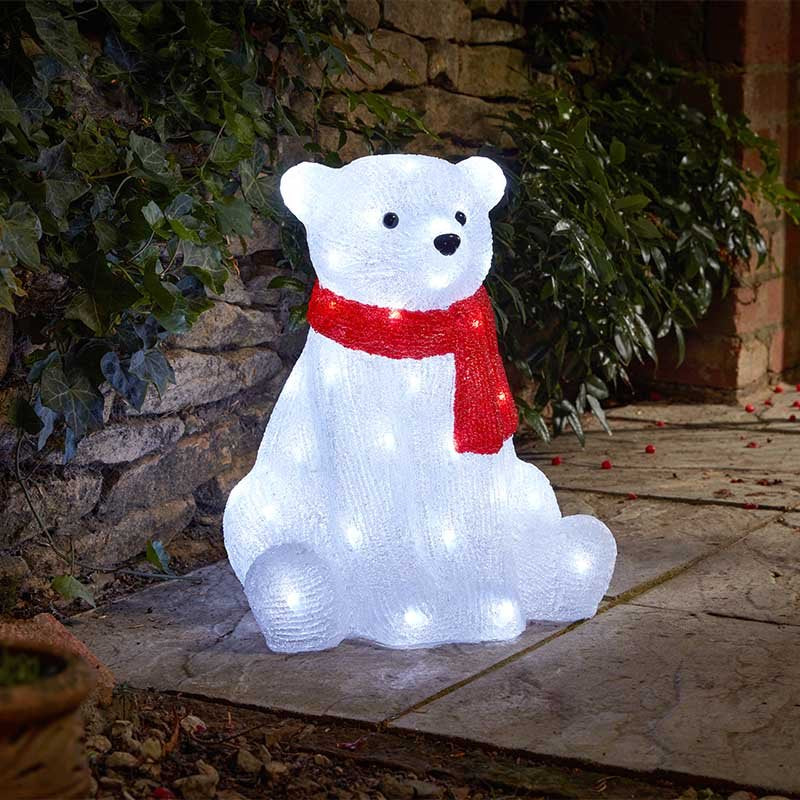 Three Kings Inlit Ice Polar Bear LV
