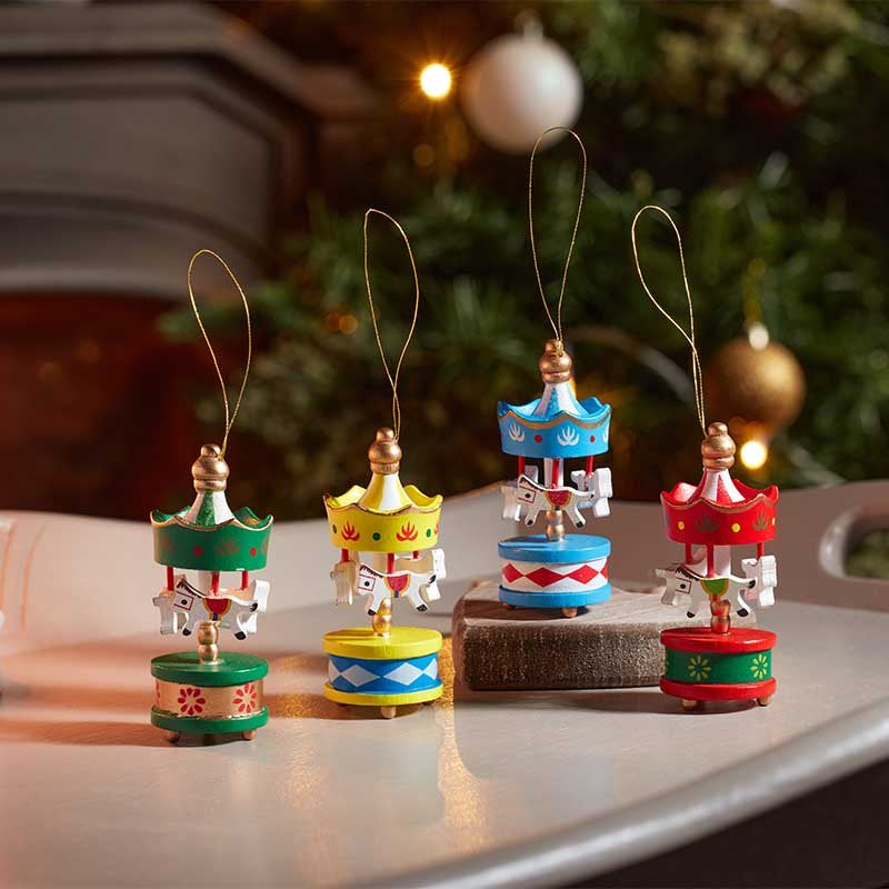 Three Kings Carousel Pendant 4pk