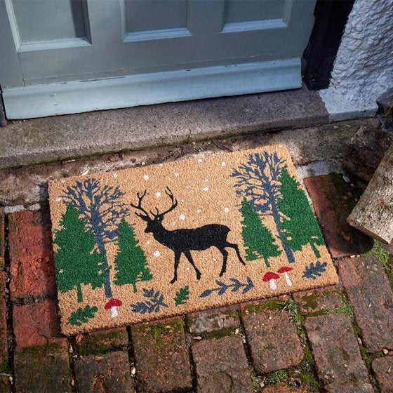 Woodland Stag 40 x 60cm Door Mat