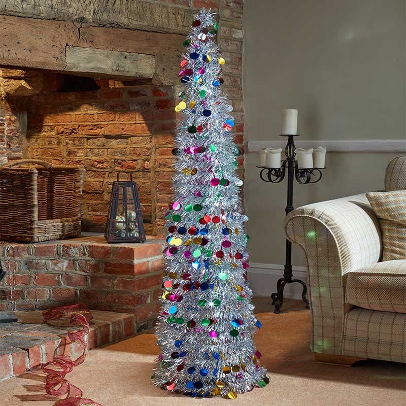 Three Kings Pop-Up Gatsby Tree 1.5m - Silver