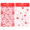 Plastic Xmas Table Cover 130x180cm Red