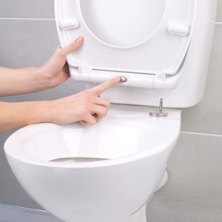 Beldray 18in Anti-bac Toilet Seat – White