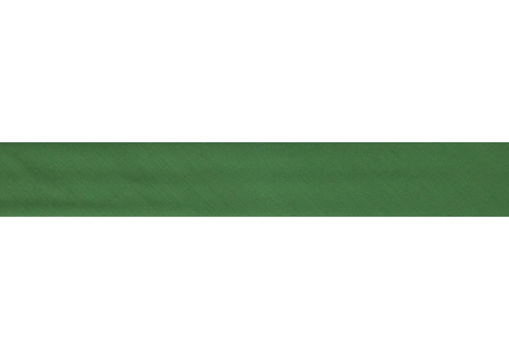 Trim: Bias Binding: Polycotton: 16mm: Emerald Sold By The Metre